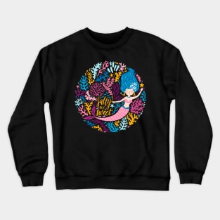 Cute Beautiful Mermaid Love Artwork Crewneck Sweatshirt